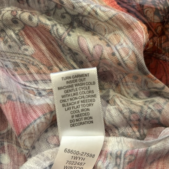 UNITY WORLD WEAR Sequin Abstract Print Tank Top Size 3X - Picture 6 of 9